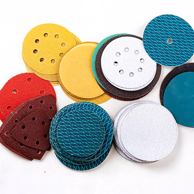 Customized Various Colors and Sizes Hook and Loop Round Obital Sandpaper Round Sanding Disc