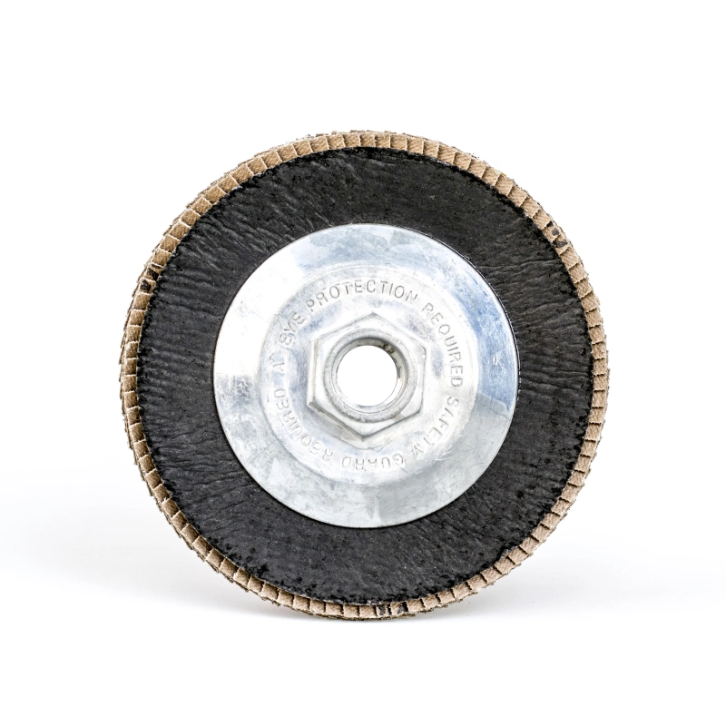 Zirconia Ceramic or Silicon Carbide Sandcloth Flap Disc with Metal Screw Backing