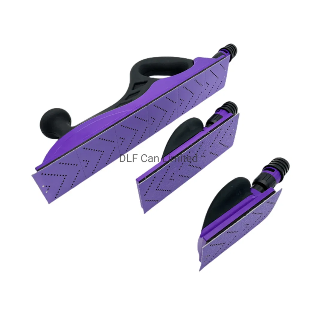 Hand Sanding Tools Purple Saning Blocks with Hook &amp; Loop Attachment