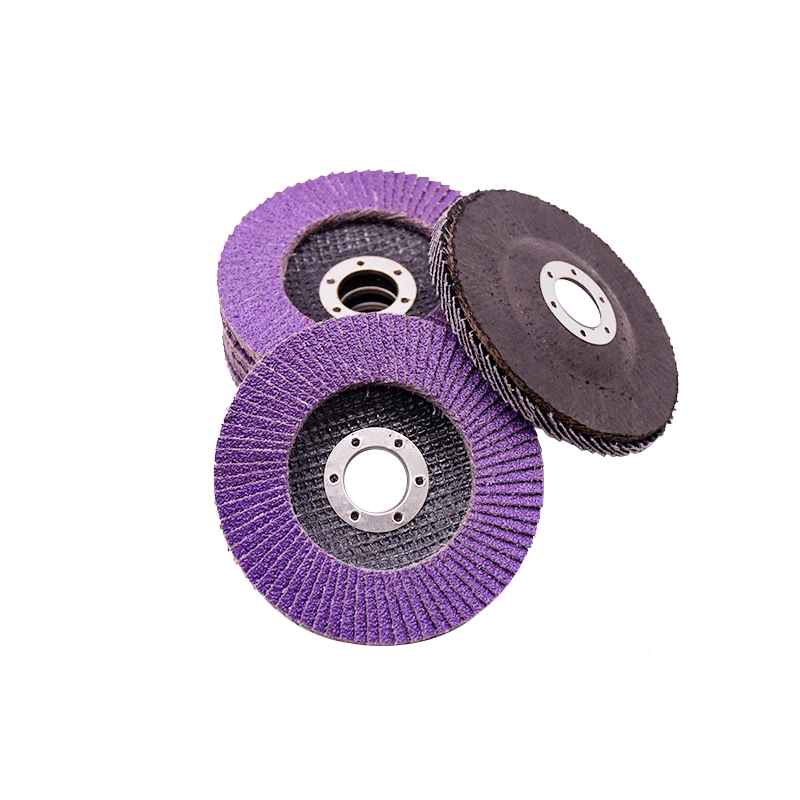 5&quot; 80# Imported Purple Ceramic Flap Disc with Good Heat Dissipation for Angle Grinder
