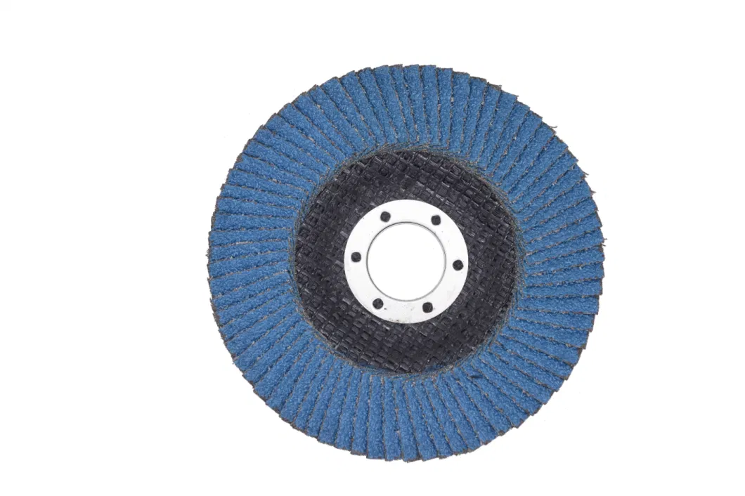 4.5&quot; 80# Blue Zirconia Alumina Flap Disc with No Clogging During Grinding as Abrasive Tools for Angle Grinder