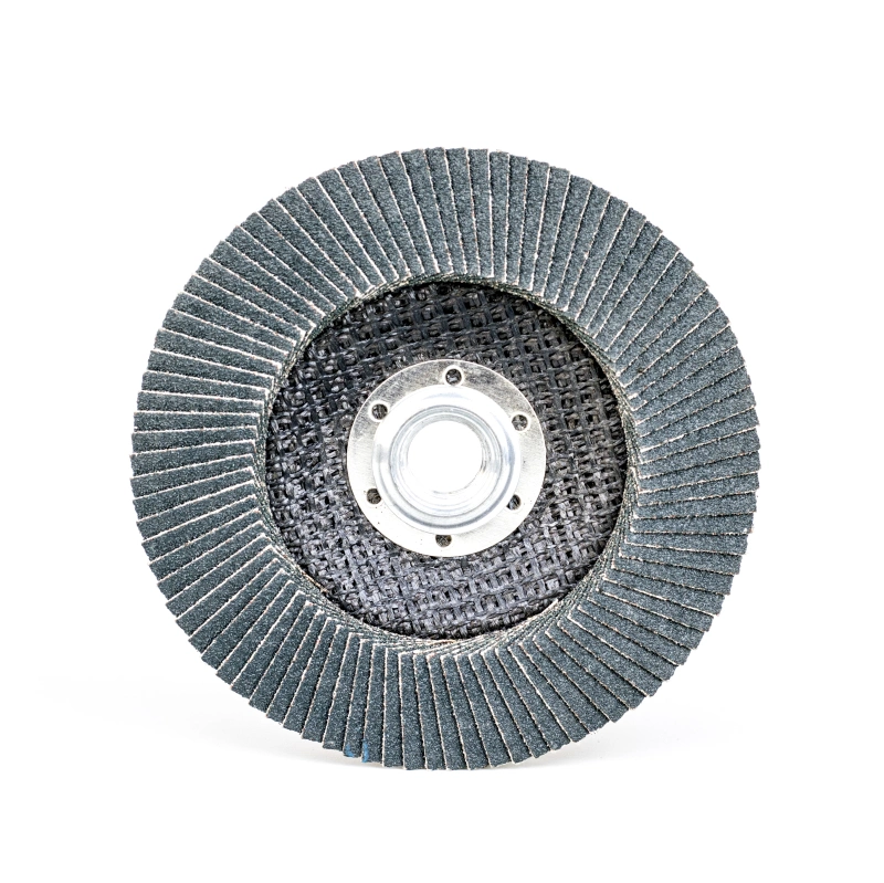 Zirconia Ceramic or Silicon Carbide Sandcloth Flap Disc with Metal Screw Backing