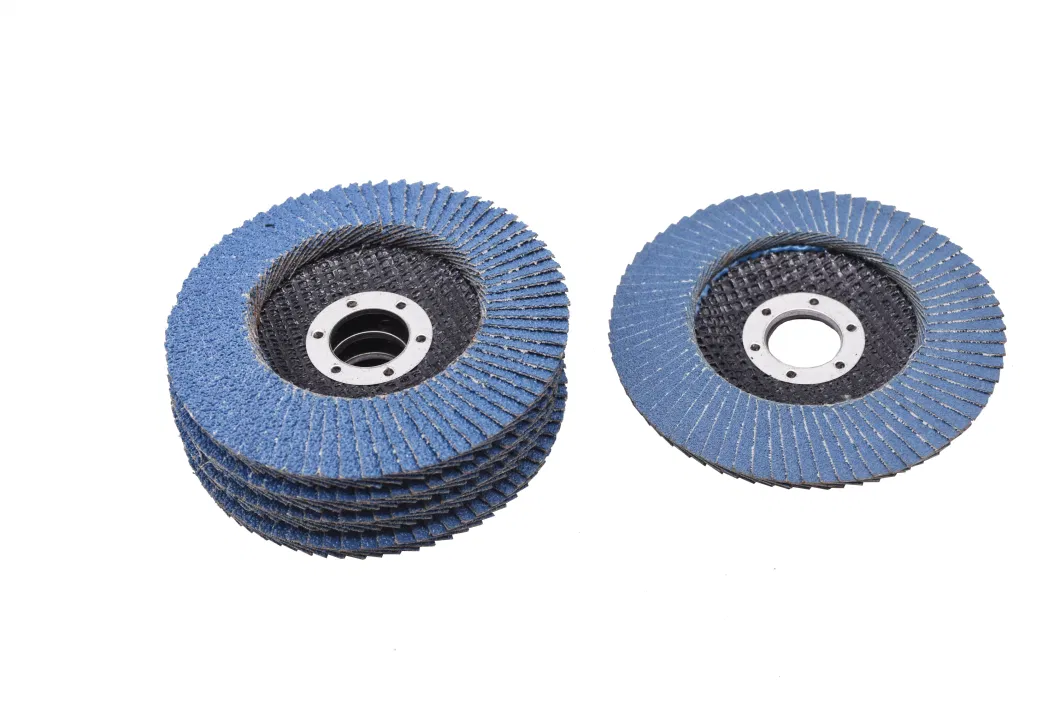4.5&quot; 80# Blue Zirconia Alumina Flap Disc with No Clogging During Grinding as Abrasive Tools for Angle Grinder