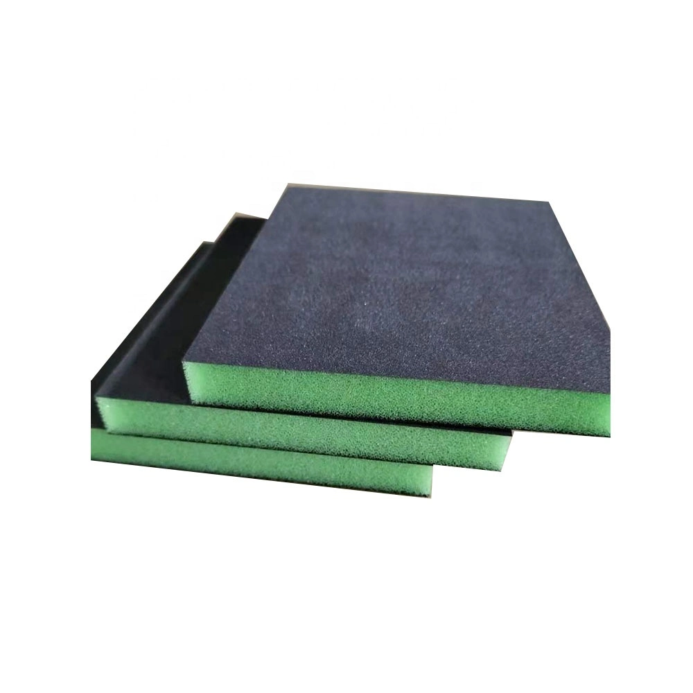 Abrasive Sanding Paper Sponge Block Aluminium Oxide 60-180-320 Grit 120*100*12mm Sand Paper Block for Cleaning